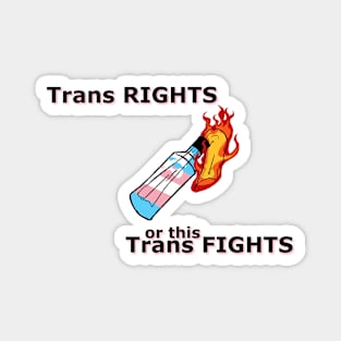 Trans rights (pink) Magnet