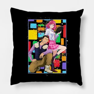 Daikoku Stray God Noragami Color Block Anime Pillow