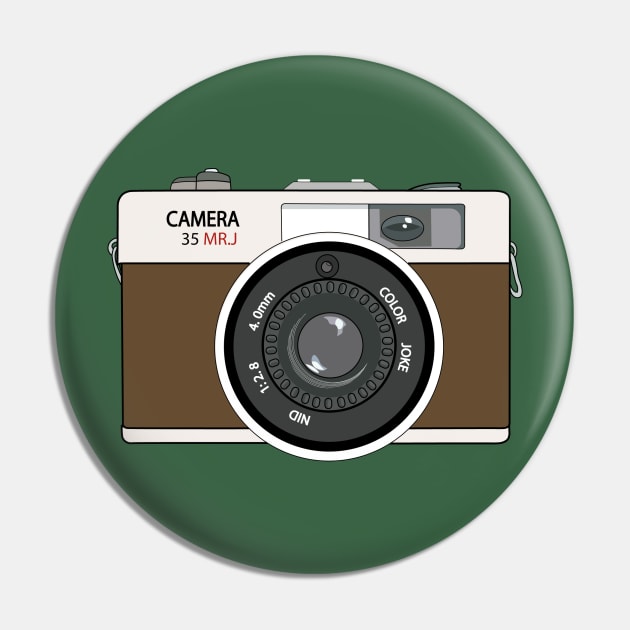 Vintage Camera Pin by MrJoke