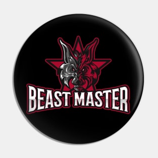 Cool DnD Beast Master Ranger Wolf - RPG Gamer Gifts Pin