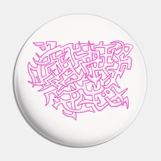 Pink Graffiti Pin