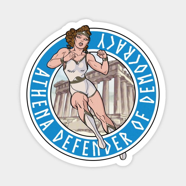 Retro Athena Magnet by Doc Multiverse Designs