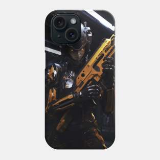 futuristic female cyborg Phone Case