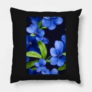 Beautiful Blue Flowers, for all those who love nature #86 Pillow