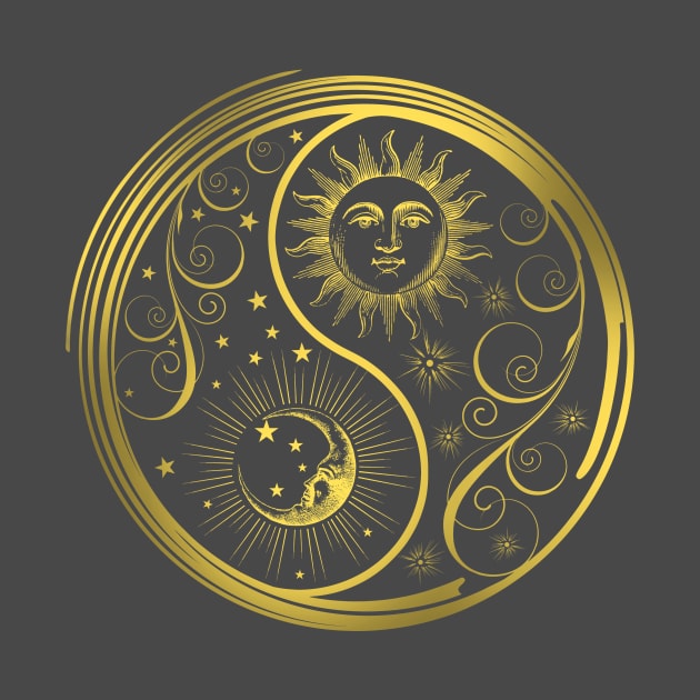 Yin Yang Sun and Moon by Artizan