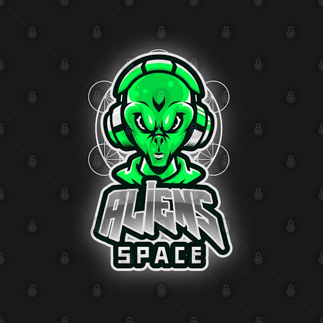 Aliens space by Wolf Clothing Co