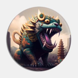 Catzilla ancestral Pin