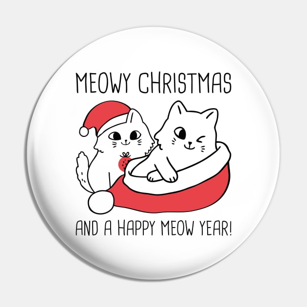 Meowy Christmas Pin by Cherrific