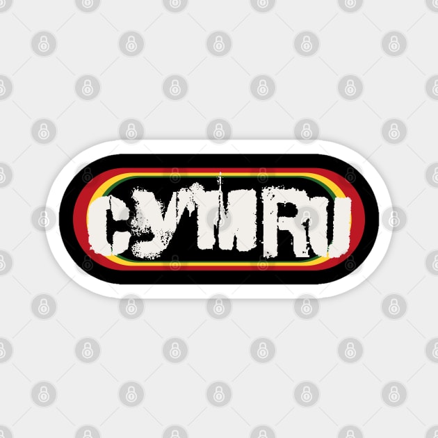Cymru, authentic official Welsh supporter Magnet by Teessential