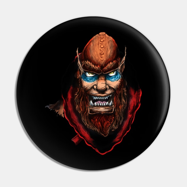 Beast Man's Revenge Pin by SharpGraphix