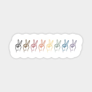 Subtle Pride Lgbt Pride Peace LGBTQ gift Magnet