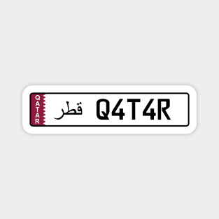 Qatar car license plate Magnet