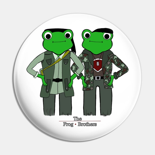 The Frog Brothers Pin by AlissaJoyLeeArt 