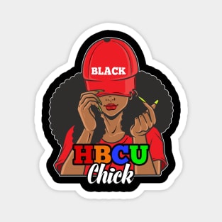 HBCU Chick Afro Hair Magnet