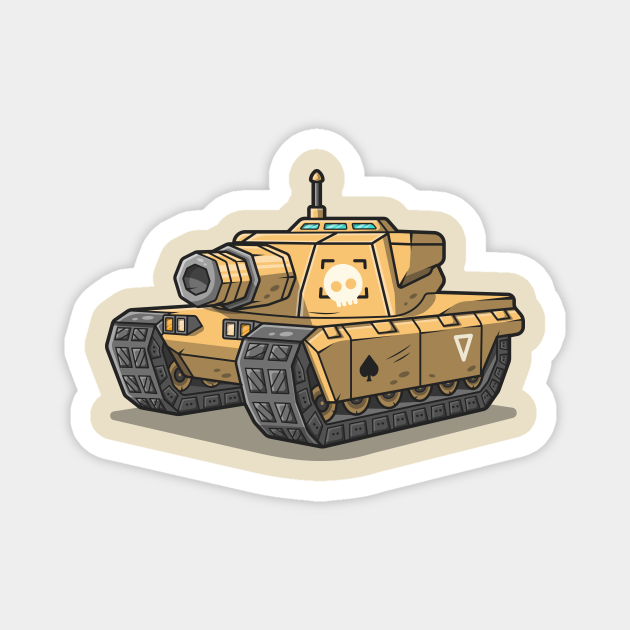 Tank Car Cartoon Vector Icon Illustration - Tank - Magnet | TeePublic