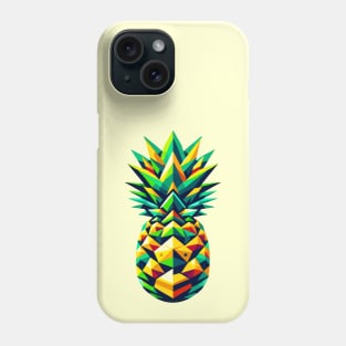 Tropical Pineapple Geometry: Vivid Mosaic Art Phone Case