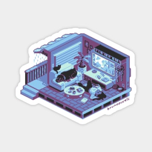 isometric room I Magnet