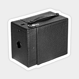 Vintage 1930s Box Camera in B&W Magnet