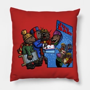 Emmet Otter's Arcade Christmas Pillow