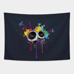 Trance Music Multicolor Tapestry