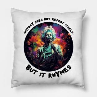 Mark Twain - History Does Not Repeat Itself But It Rhymes - Funny AI Design Pillow