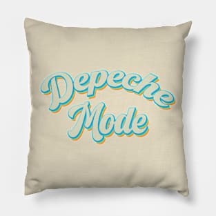 vintage color depeche mode Pillow