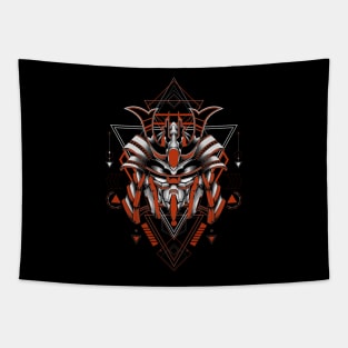 Oni mecha mask Tapestry