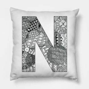 Zentangle N Pillow