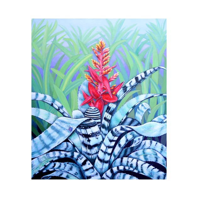 The Bromeliad Harlequin by artbyelly