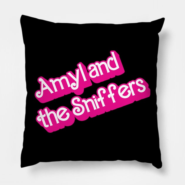 Amyl and the Sniffers x Barbie Pillow by 414graphics