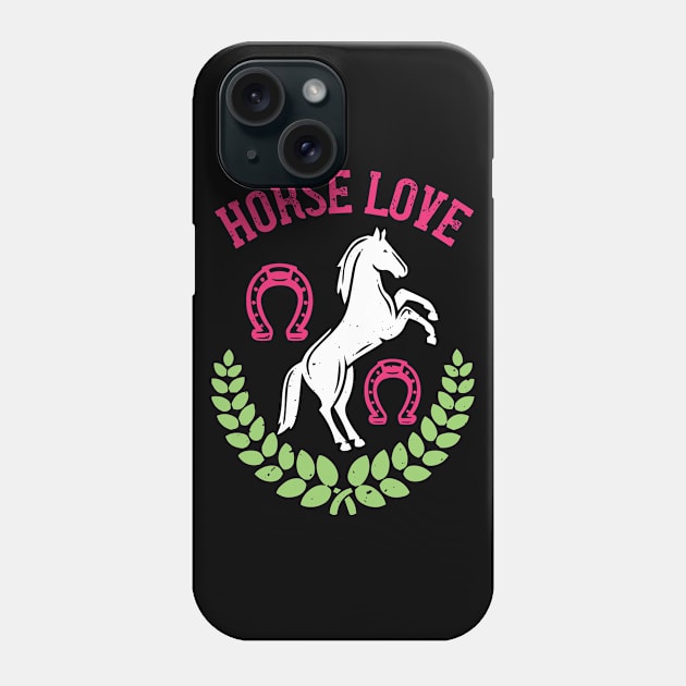 Horse Love Phone Case by HelloShirt Design