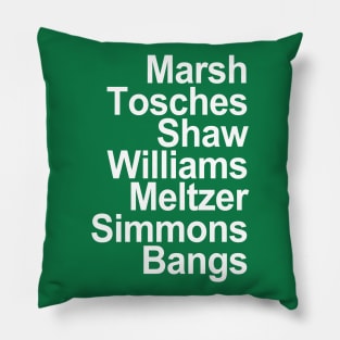 Marsh Tosches Shaw Williams Meltzer Simmons Bangs Pillow