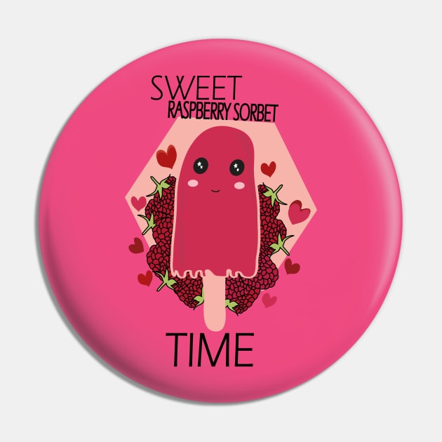 Raspberry sorbet Kawaii Sweet Raspberry Sorbet Time Pin by Day81