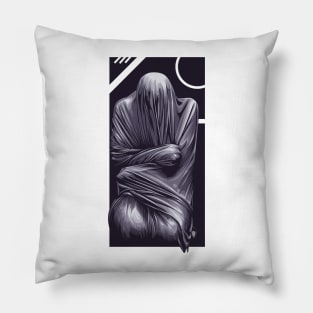 dark aesthetic illustration Pillow