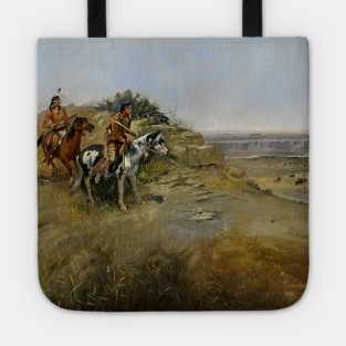 "Buffalo Hunt Approach" by Charles M Russell Tote