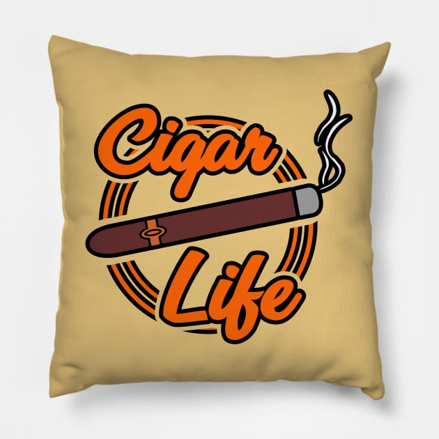 Cigar Life Pillow by BigTime