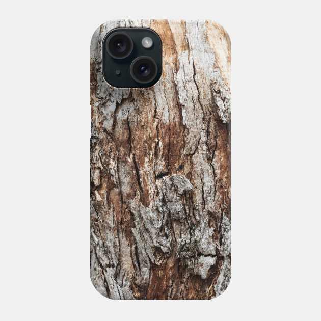 Rustic Orange & Brown Tree Trunk - Alternative Phone Case by textural