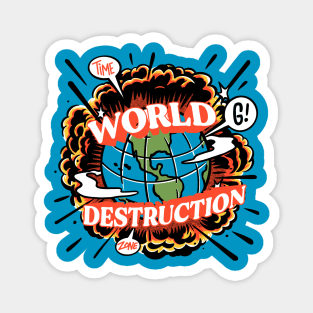 Time Zone World destruction Magnet