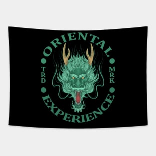 Dragon Oriental Experience Logo Tapestry