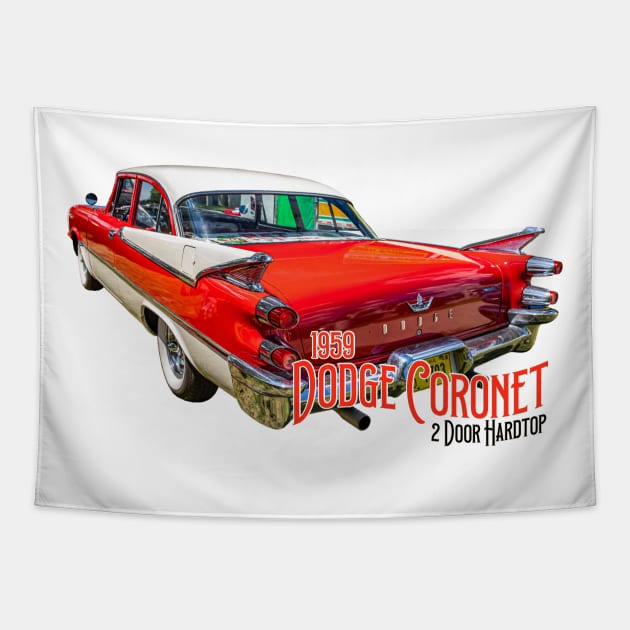 1959 Dodge Coronet 2 Door Hardtop Tapestry by Gestalt Imagery