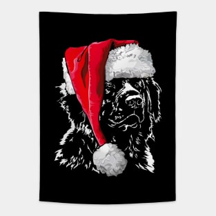 Funny Leonberger Santa Christmas dog mom Tapestry