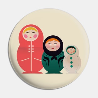 Nesting Dolls Pin