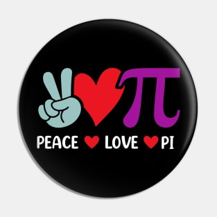 Peace Love Pi Math Love Pi Day Mathematics Math Teachers Pin