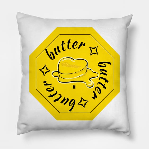 BTS Butter Hexagon Pillow by NadyaEsthetic