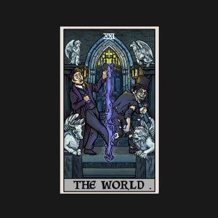 The World Tarot Card Dr Jekyll and Mr Hyde Halloween Gothic Gift T-Shirt