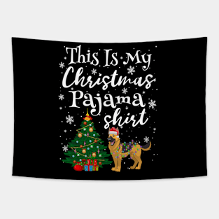 This is my Christmas Pajama Shirt German Shepherd Lover Dog Tapestry