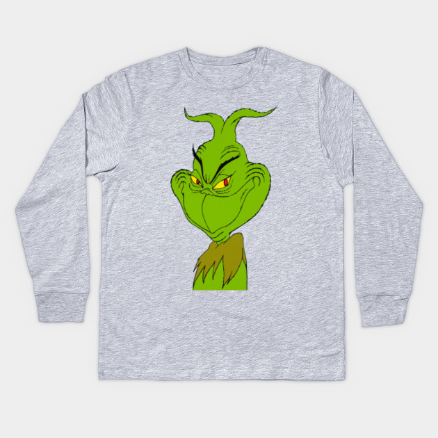 Wry Smile Grinch The Grinch Kids Long Sleeve T Shirt Teepublic