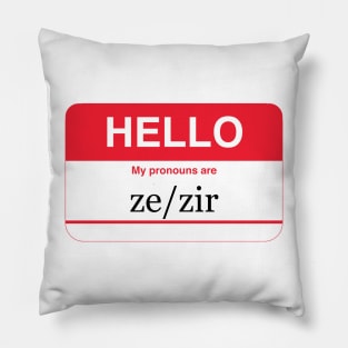 my pronouns are ze/zir Pillow