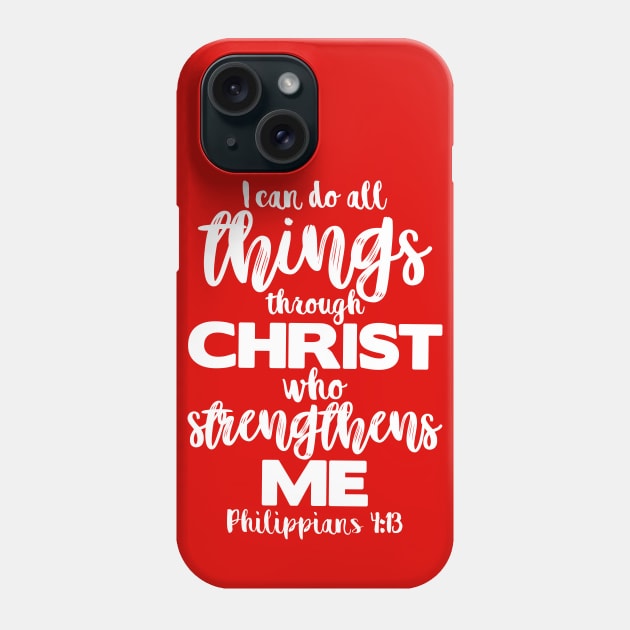 Philippians 4:13 Phone Case by Plushism