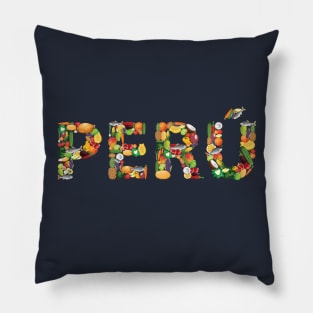 Peruvian Food Pillow